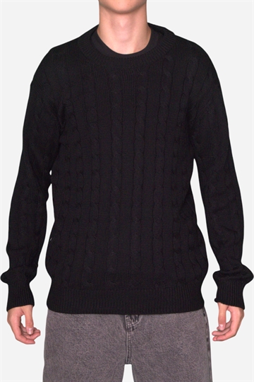 Basic - Cable Knit - Black